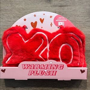 Red Plush XO Hand Warmers